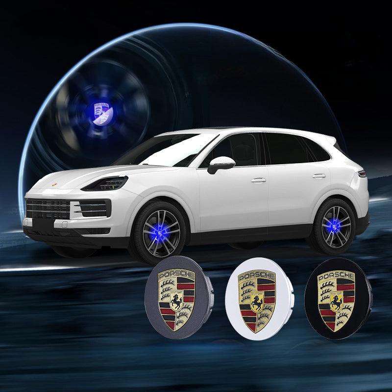 Porsche Compatible LED Magnetic Levitation Hub Caps - LumeAuto