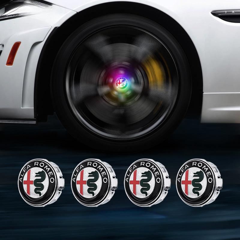 Alfa Romeo Compatible LED Magnetic Levitation Hub Caps - LumeAuto