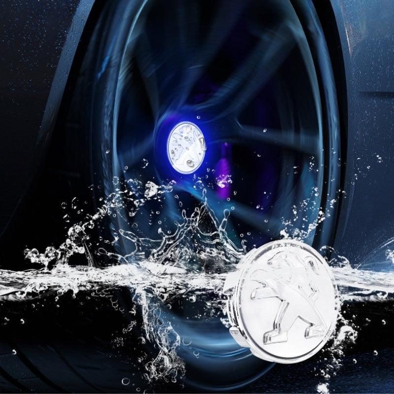 Peugeot Compatible LED Magnetic Levitation Hub Caps - LumeAuto
