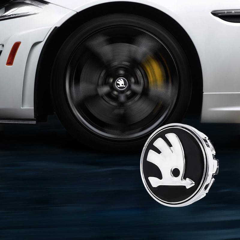 Skoda Compatible LED Magnetic Levitation Hub Caps - LumeAuto