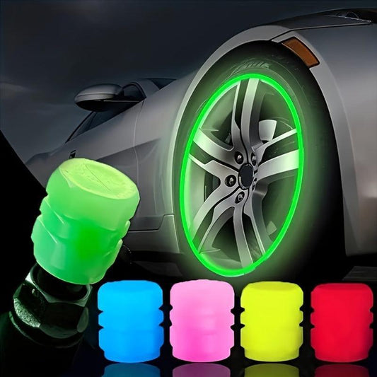 (16PCS) Luminous Tire Valve Cap Set - Suitable for Cars, Trucks, Motorcycles and Bicycles - LumeAuto