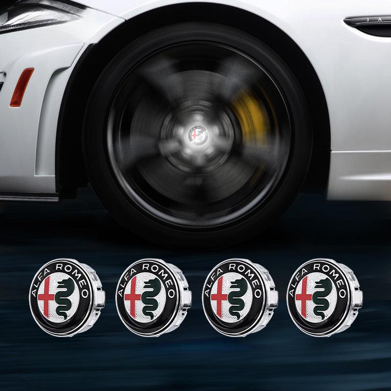 Alfa Romeo Compatible LED Magnetic Levitation Hub Caps - LumeAuto