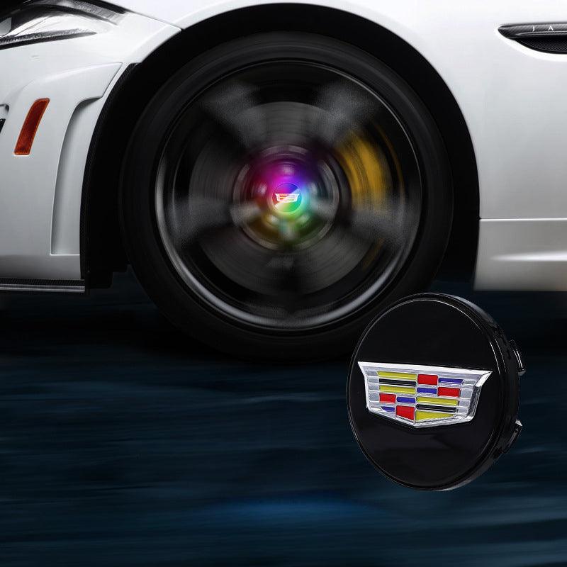 Cadillac Compatible LED Magnetic Levitation Hub Caps - LumeAuto