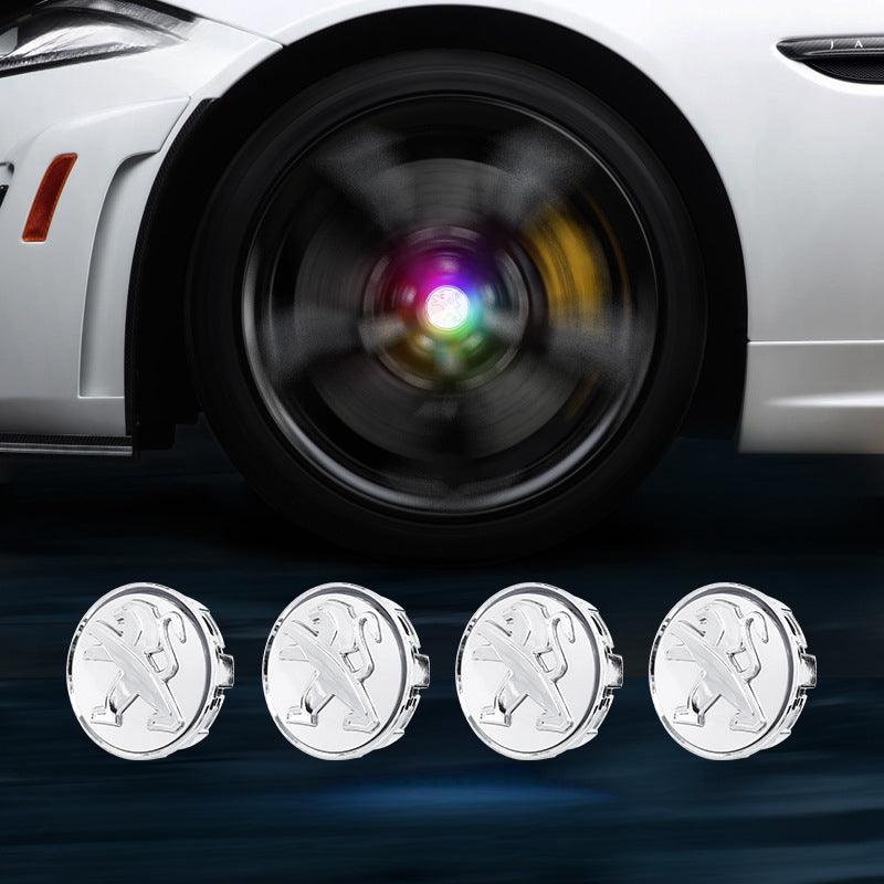 Peugeot Compatible LED Magnetic Levitation Hub Caps - LumeAuto