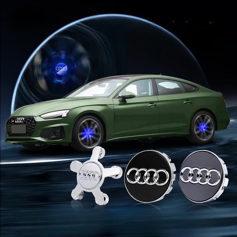 Audi Compatible LED Magnetic Levitation Hub Caps - LumeAuto