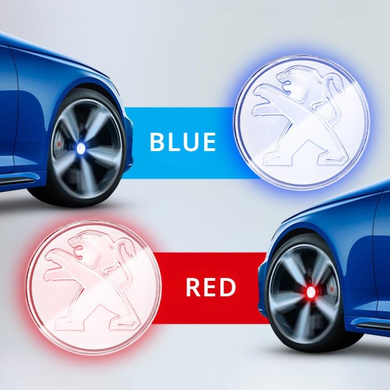 Peugeot Compatible LED Magnetic Levitation Hub Caps - LumeAuto