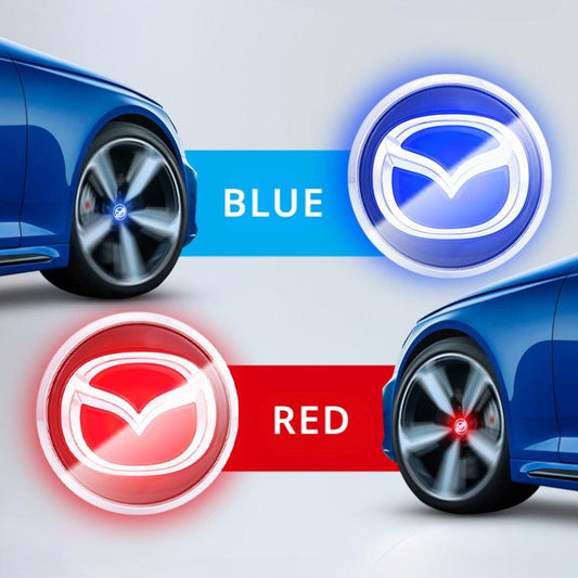 Mazda Compatible LED Magnetic Levitation Hub Caps - LumeAuto