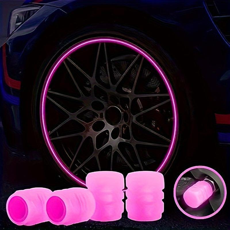 (16PCS) Luminous Tire Valve Cap Set - Suitable for Cars, Trucks, Motorcycles and Bicycles - LumeAuto
