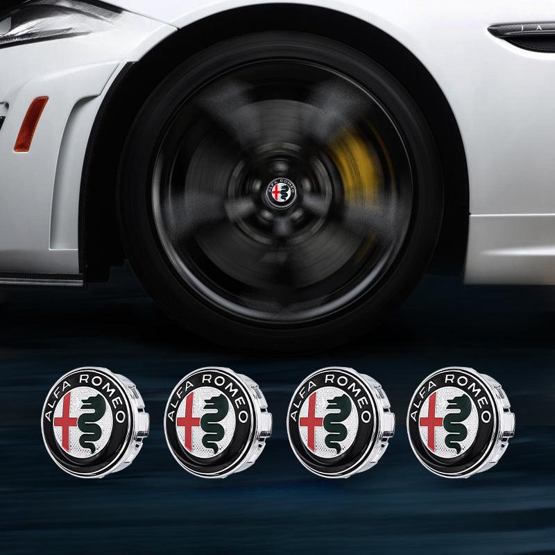 Alfa Romeo Compatible LED Magnetic Levitation Hub Caps - LumeAuto