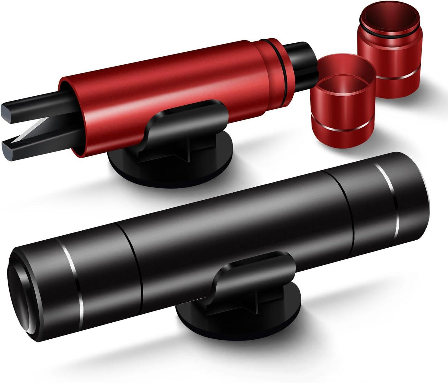 Car Window Breaker and Seatbelt Cutter 2 Pack, 2-in-1 Car Safety Hammer - LumeAuto