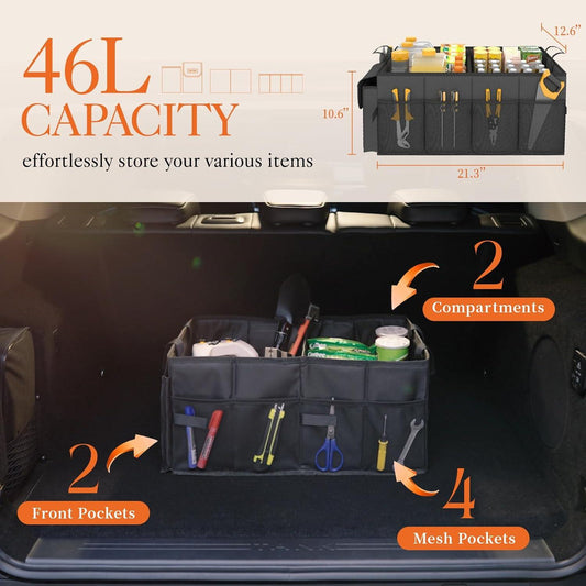 Car Trunk Storage Box Foldable Trunk Storage Bag - LumeAuto