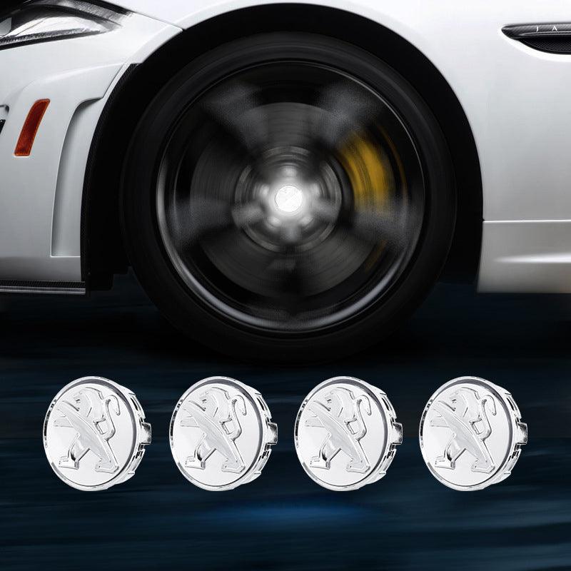 Peugeot Compatible LED Magnetic Levitation Hub Caps - LumeAuto
