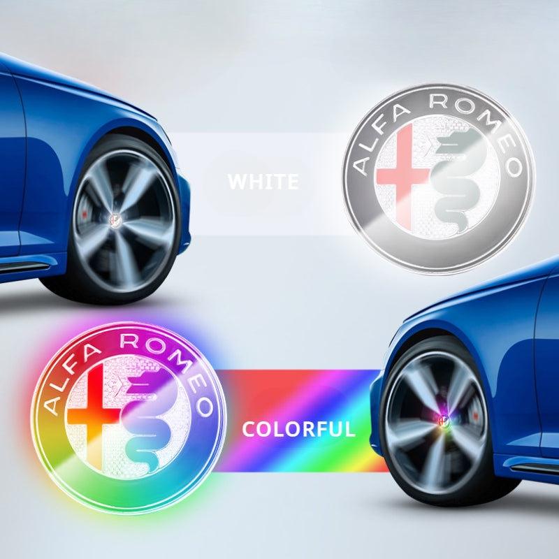 Alfa Romeo Compatible LED Magnetic Levitation Hub Caps - LumeAuto