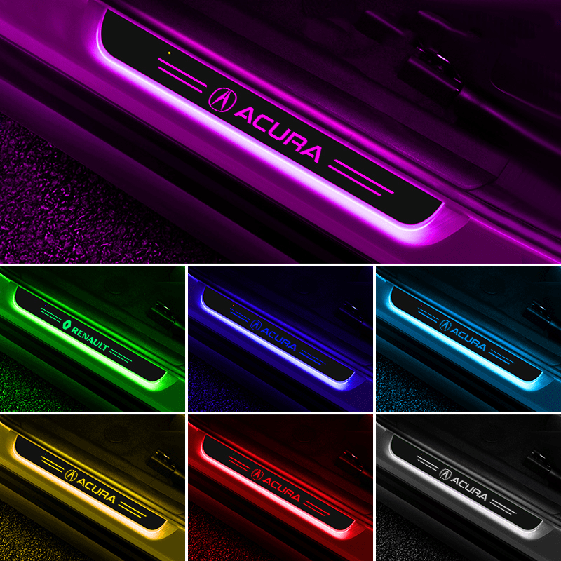 Acura Compatible Intelligent LED Colorful Car Door Sill Protector