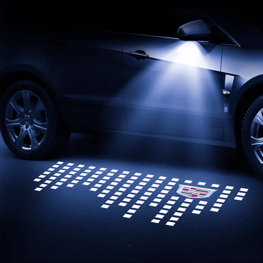 Cadillac Compatible Rearview Mirror Projector Light Blanket - LumeAuto