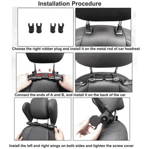 Universal Memory Foam Safety Headrest For Car Seats - LumeAuto