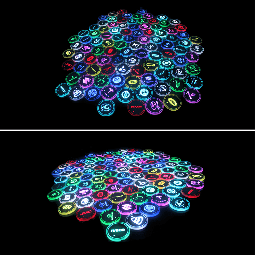 Car LED Cup Holder Lights - LumeAuto
