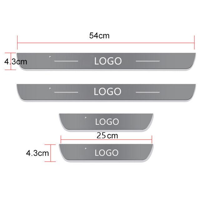 Automotive AI Controlled LED Colorful LED Car door sills-Customized