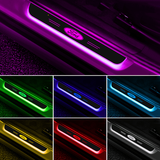 Ford Compatible Intelligent LED Colorful Car Door Sill Protector