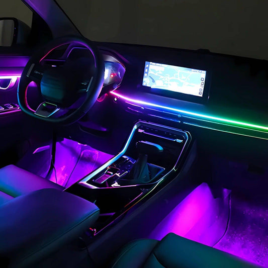 LED Intelligent Voice Control Atmosphere Light Belt Set - LumeAuto