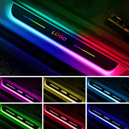 Cadillac Compatible Intelligent LED Colorful Car Door Sill Protector