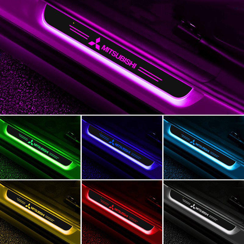 Mitsubishi Compatible Intelligent LED Colorful Car Door Sill Protector