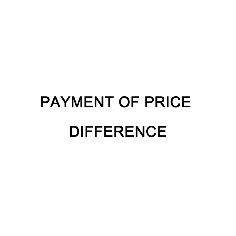 Payment Of Price Difference