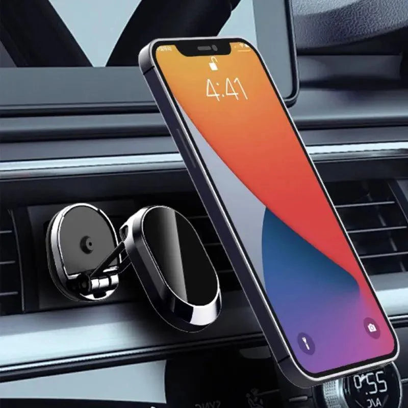 Super Magnetic Car Folding Mobile Phone Bracket 360 Rotating Navigation Bracket - LumeAuto