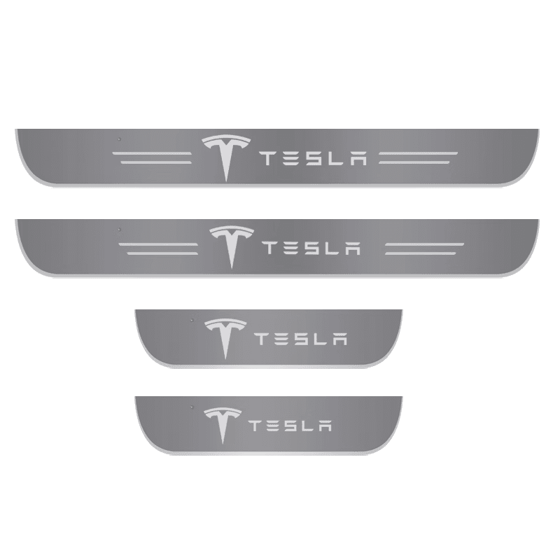 Tesla Compatible Intelligent LED Colorful Car Door Sill Protector