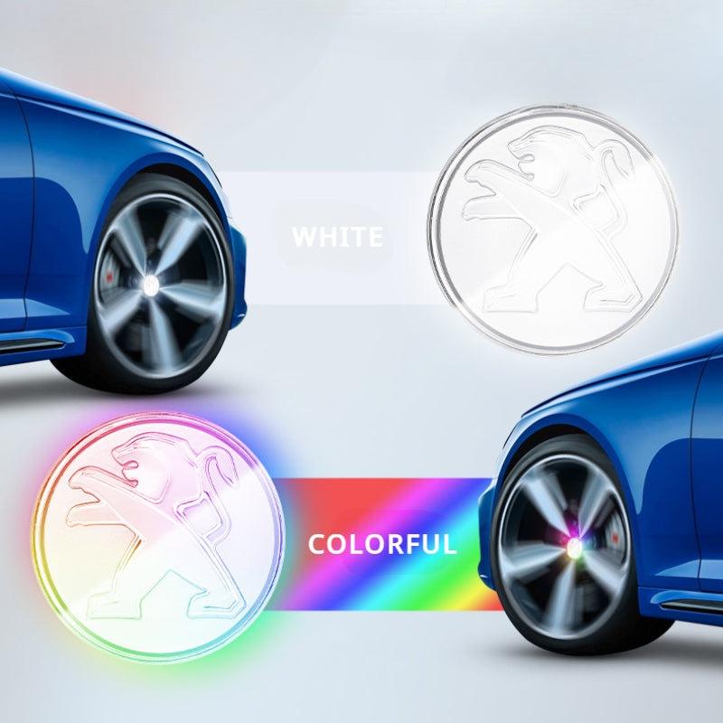 Peugeot Compatible LED Magnetic Levitation Hub Caps - LumeAuto