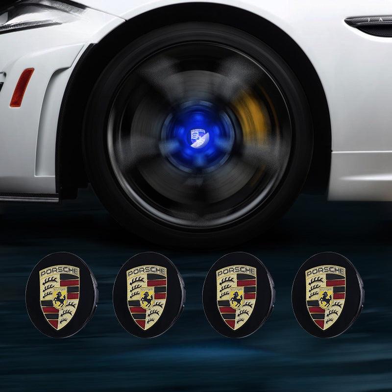Porsche Compatible LED Magnetic Levitation Hub Caps - LumeAuto