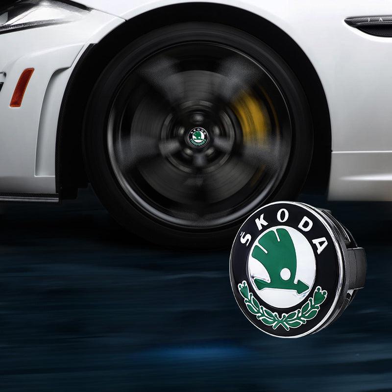 Skoda Compatible LED Magnetic Levitation Hub Caps - LumeAuto