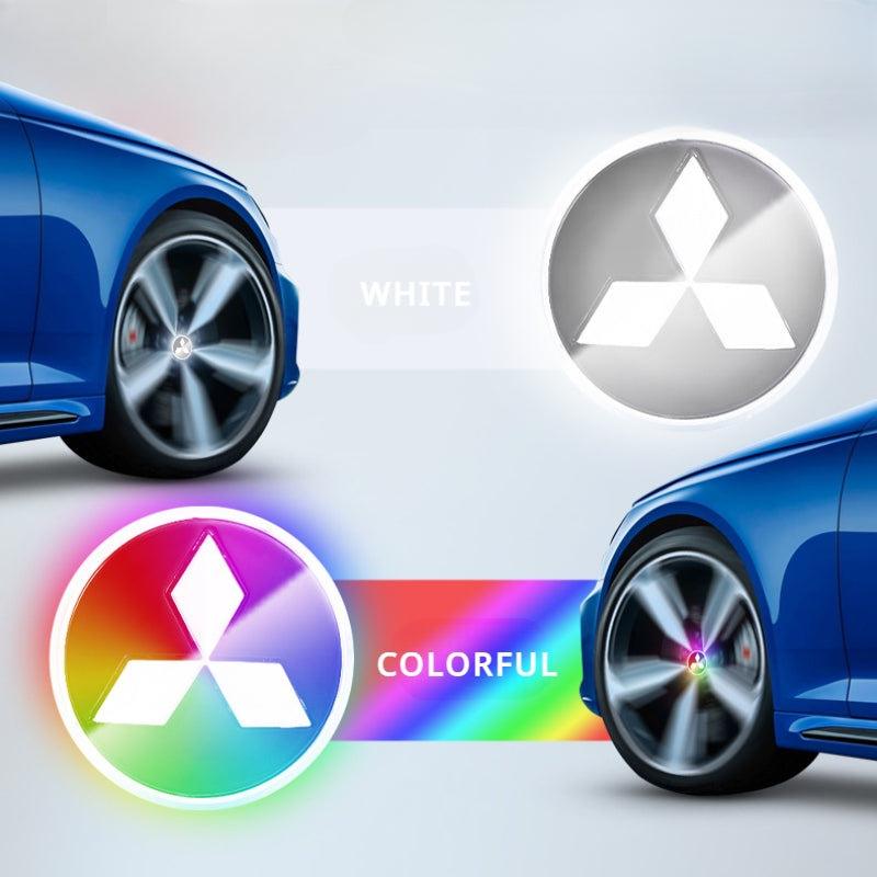 Mitsubishi Compatible LED Magnetic Levitation Hub Caps - LumeAuto