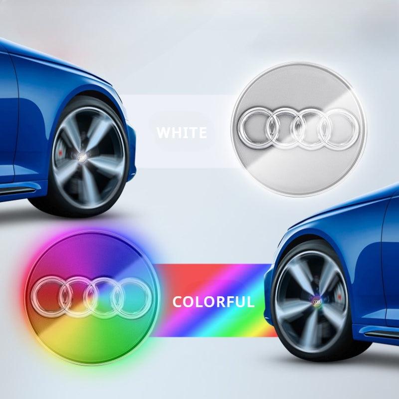 Audi Compatible LED Magnetic Levitation Hub Caps - LumeAuto