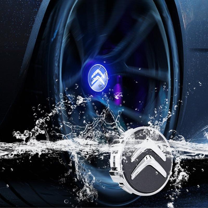 Citroen Compatible LED Magnetic Levitation Hub Caps - LumeAuto