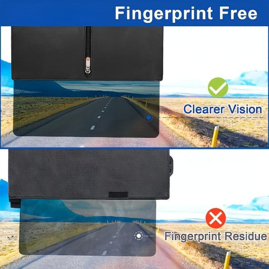 Car Sun Visor | Advanced UV400 Car Visor Extension | With PC Lens and Side Visor - LumeAuto