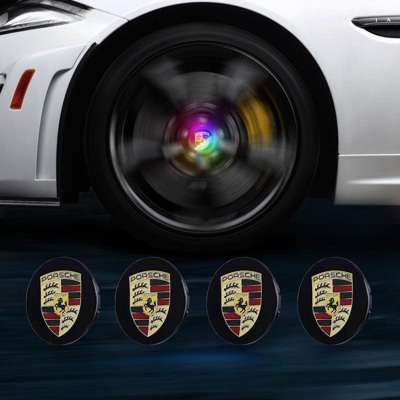 Porsche Compatible LED Magnetic Levitation Hub Caps - LumeAuto