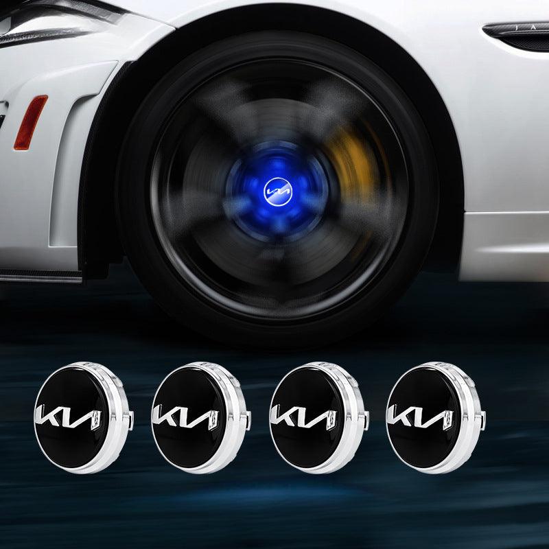 Kia Compatible LED Magnetic Levitation Hub Caps - LumeAuto