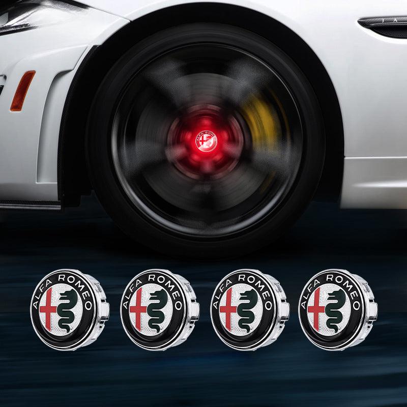 Alfa Romeo Compatible LED Magnetic Levitation Hub Caps - LumeAuto