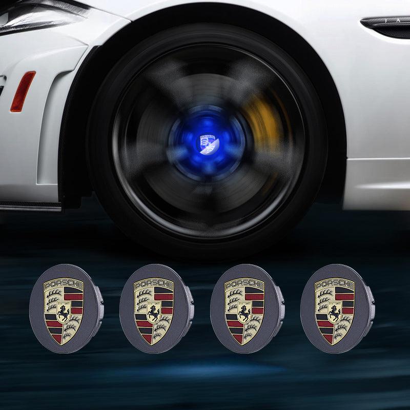 Porsche Compatible LED Magnetic Levitation Hub Caps - LumeAuto