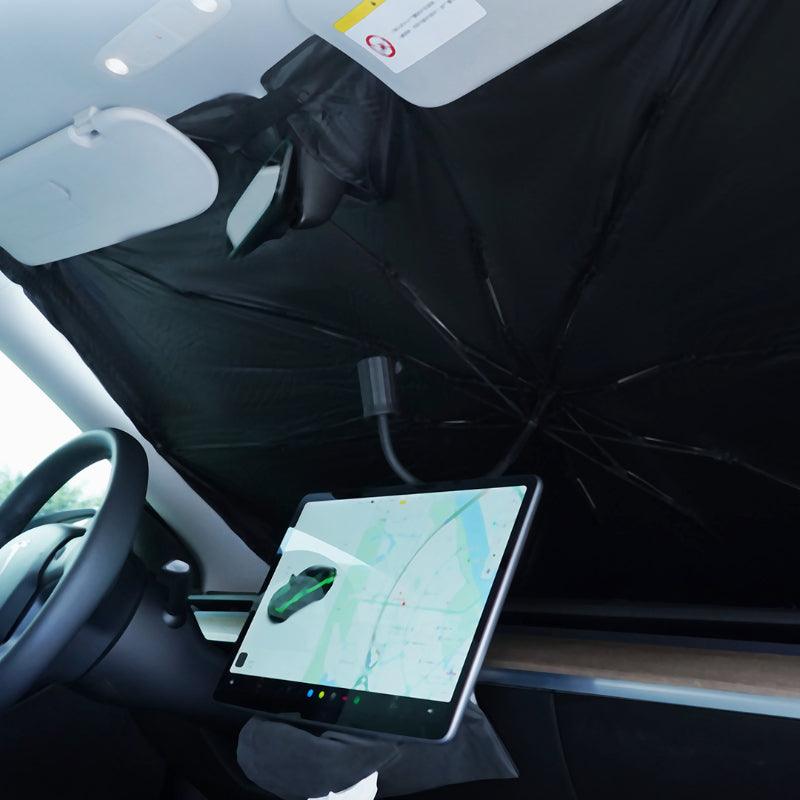 New 360° Bendable Handle Car Parasol Car Front Windshield Sun Protection Heat Shield Universal Car Parasol - LumeAuto