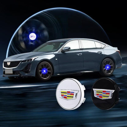Cadillac Compatible LED Magnetic Levitation Hub Caps - LumeAuto