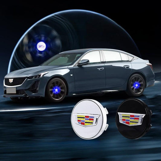 Cadillac Compatible LED Magnetic Levitation Hub Caps - LumeAuto