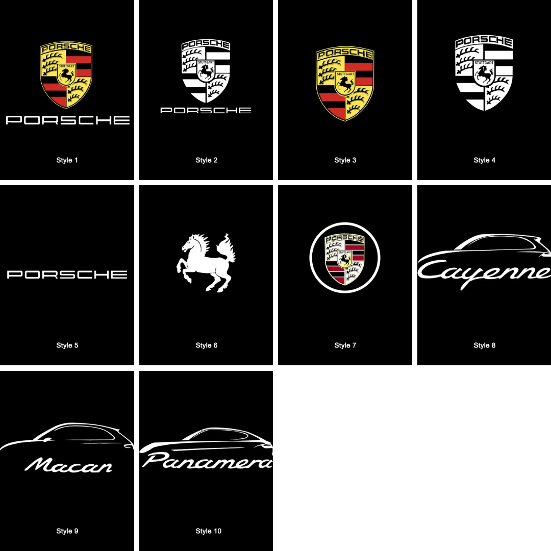 Porsche Compatible Car Door Projector Light