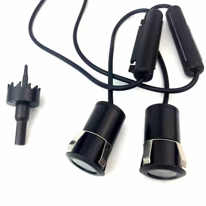 Universal drill projector light night projection - crisp LED logo light pattern on ground without blue edge