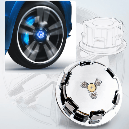 Maybach Compatible LED Magnetic Levitation Hub Caps - LumeAuto