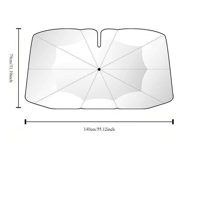 New 360° Bendable Handle Car Parasol Car Front Windshield Sun Protection Heat Shield Universal Car Parasol - LumeAuto