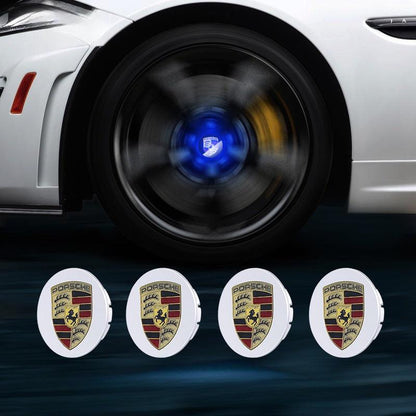 Porsche Compatible LED Magnetic Levitation Hub Caps - LumeAuto