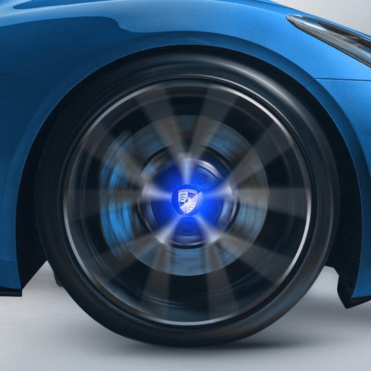 Porsche Compatible LED Magnetic Levitation Hub Caps - LumeAuto