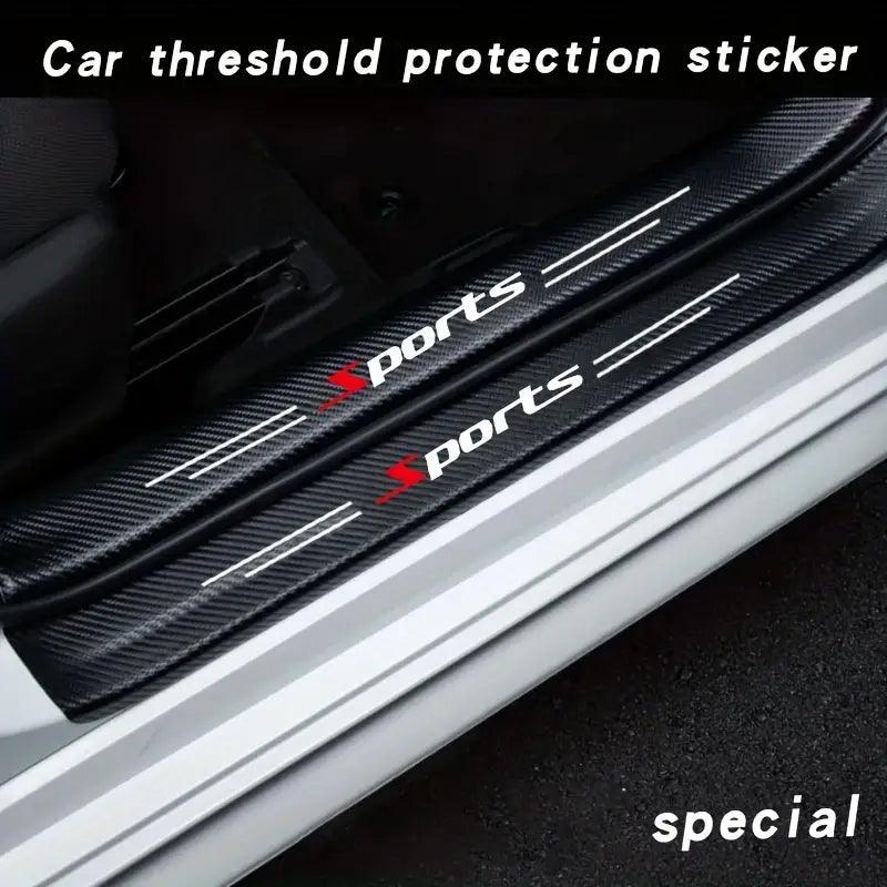 ( 9PCS )Carbon Car Door Sills Stickers - LumeAuto